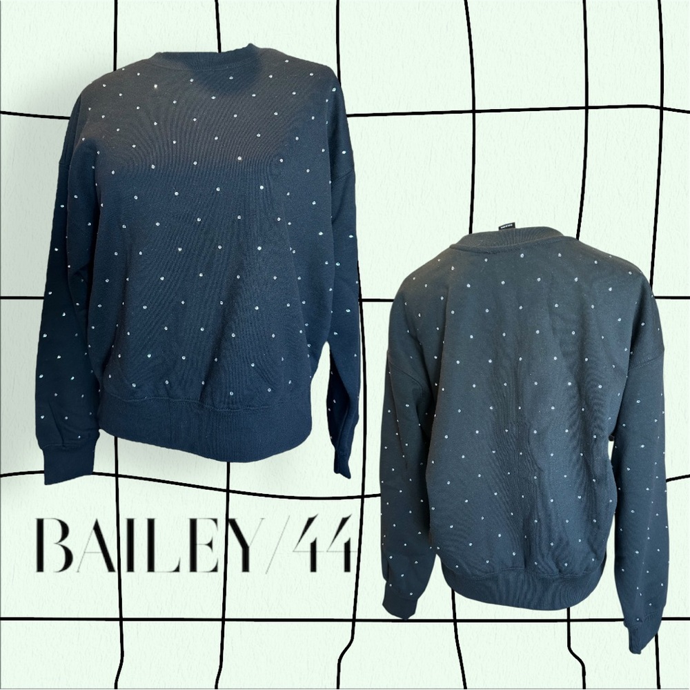 Bailey 44 Rhinestone Encrusted Sweatshirt